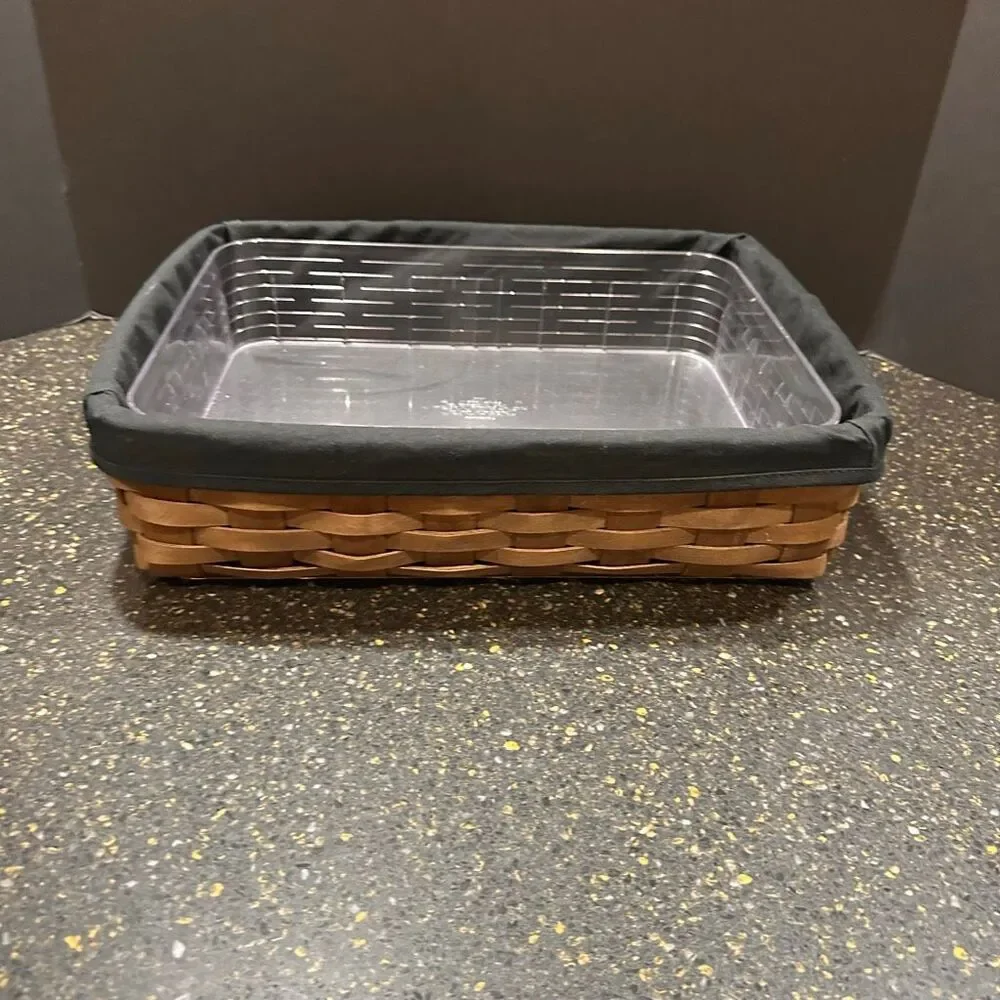 Longaberger Letter Tray with Liner, Protector, and Lid